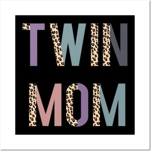 Twin Mom Shirt, Mother_s Day Shirt, Twin Mom Tshirt, Leopard Posters and Art